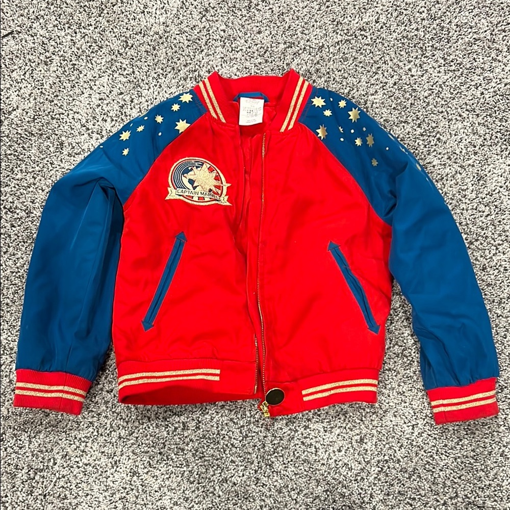 Captain Marvel Red and Blue Kids Jacket size 5/6